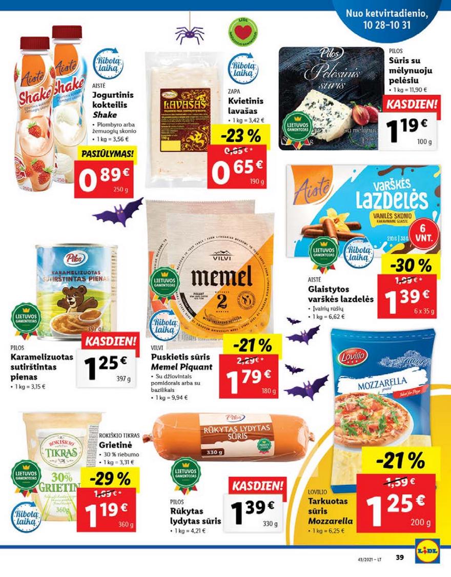 Lidl pasiūlymai akcijos nuo 
  2021-10-25 iki 
  2021-10-31 | Leidinukas.lt puslapis 39