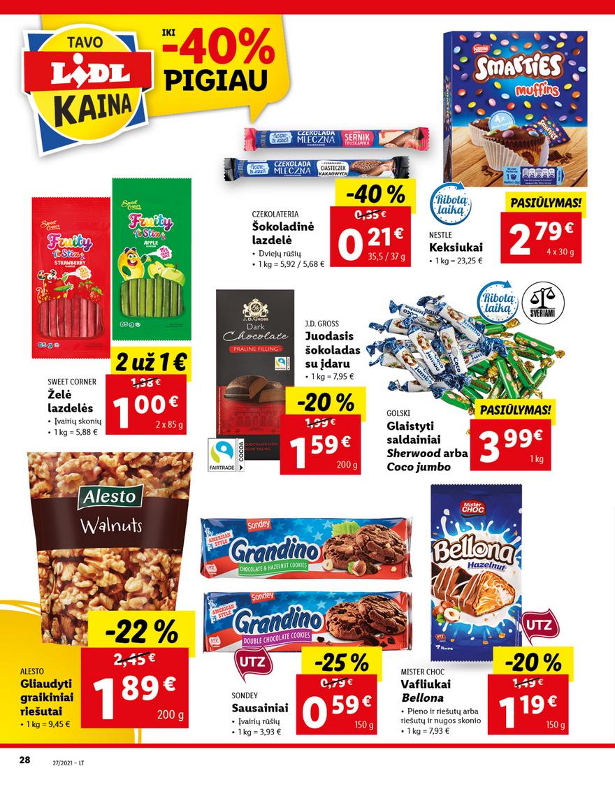 Lidl maisto prekių pasiūlymai akcijos nuo 
  2021-07-05 iki 
  2021-07-11 | Leidinukas.lt puslapis 28