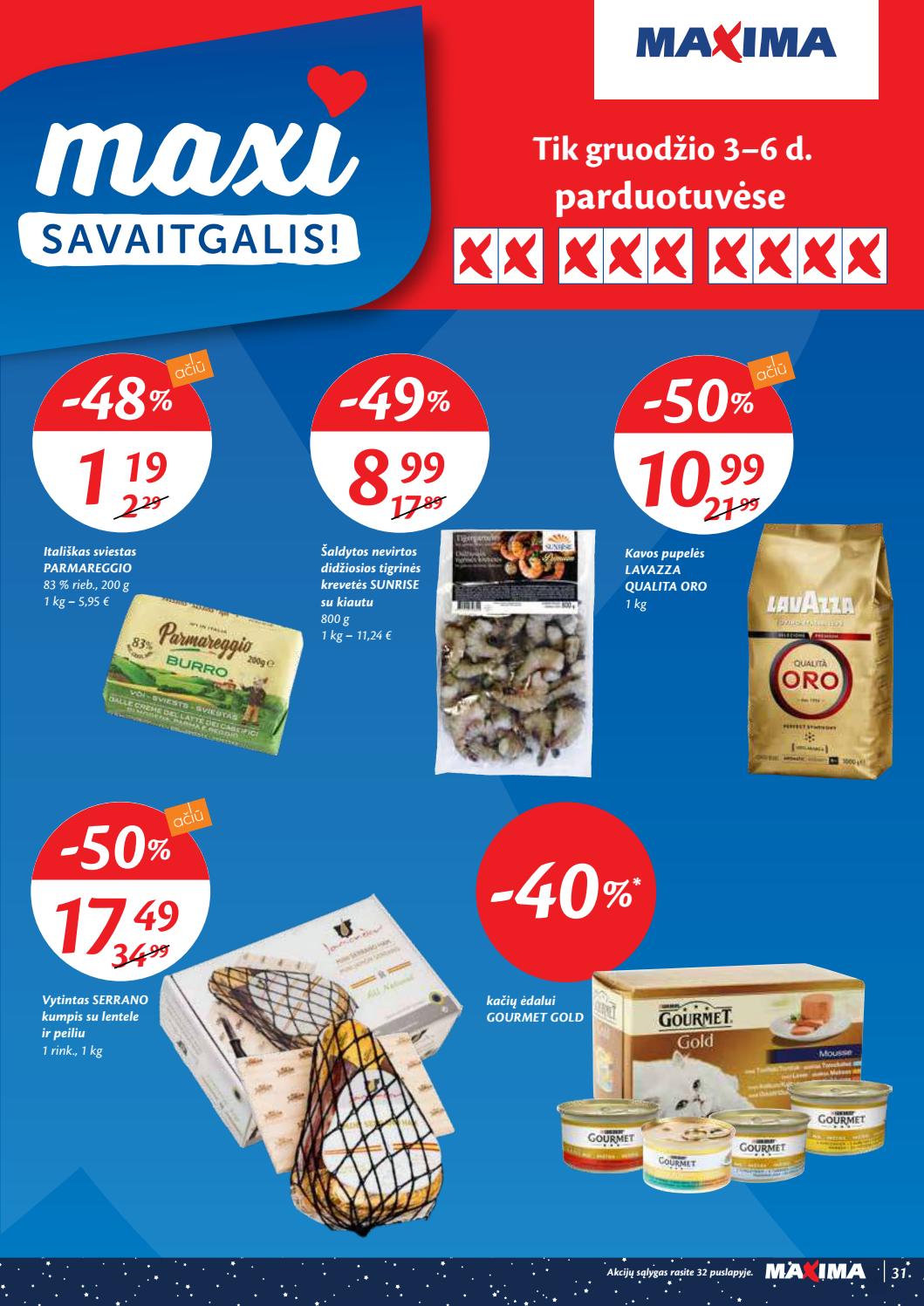 Maxima kaininis leidinys akcijos nuo 
  2020-12-01 iki 
  2020-12-07 | Leidinukas.lt puslapis 31