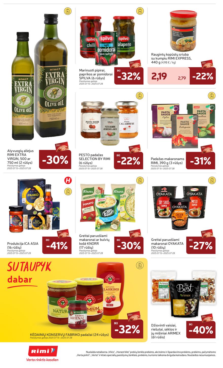 Rimi savaitinis leidinys 30 akcijos nuo
2025-07-22 iki
2025-07-28 | Leidinukas.lt puslapis 23