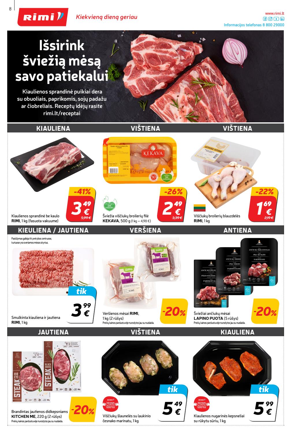 Rimi savaitinis leidinys akcijos nuo 
  2019-10-29 iki 
  2019-11-04 | Leidinukas.lt puslapis 8