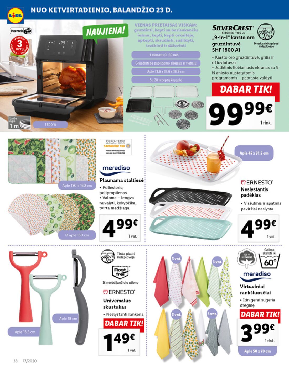 Lidl savaitinis leidinys akcijos nuo 
  2020-04-20 iki 
  2020-04-26 | Leidinukas.lt puslapis 38