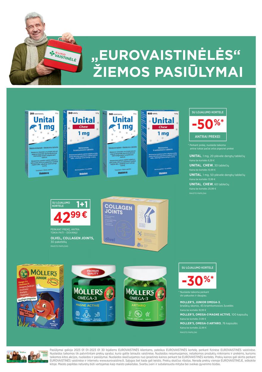 Euro vaistinė leidinys akcijos nuo 
  2023-01-01 iki 
  2023-01-30 | Leidinukas.lt puslapis 8