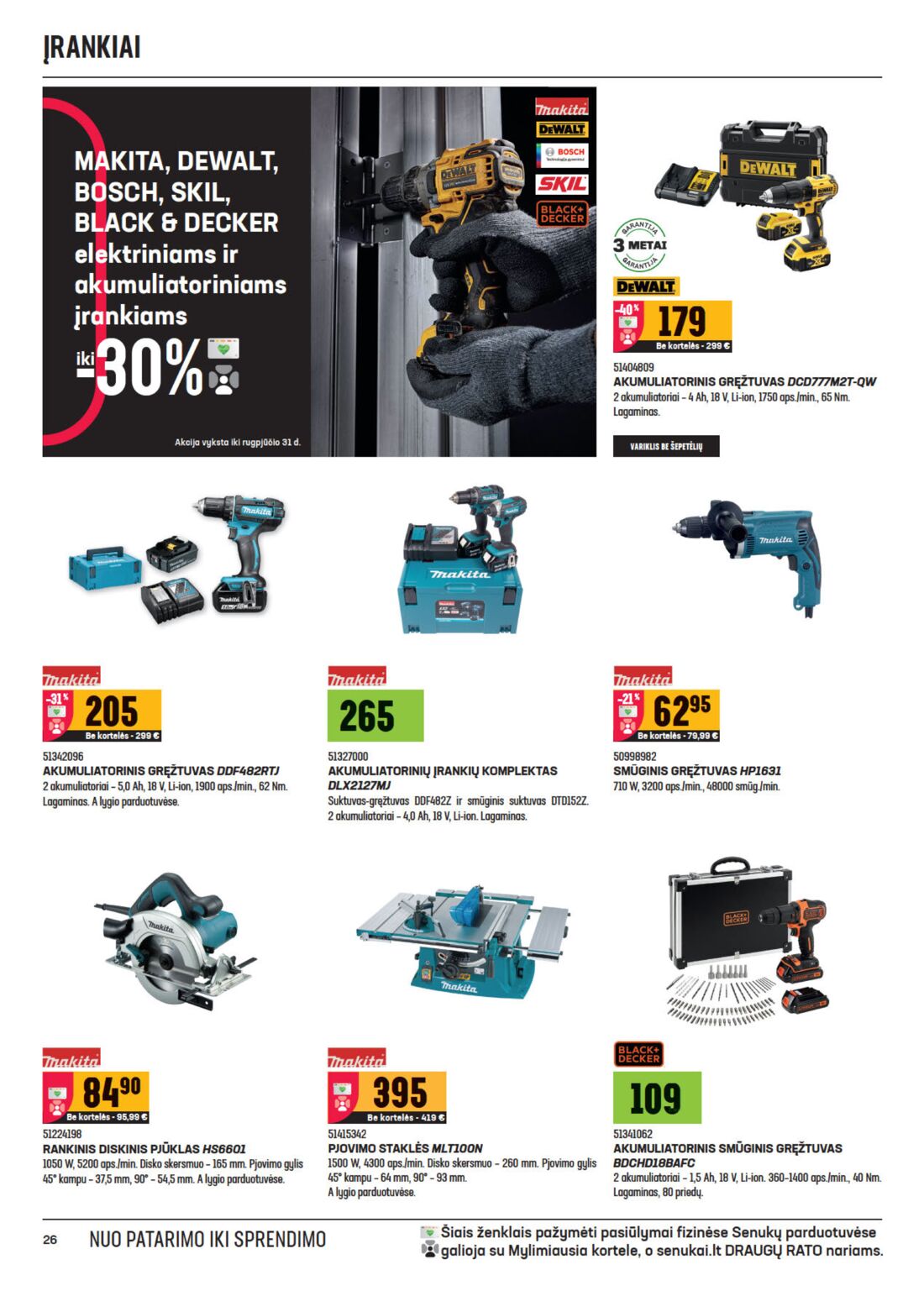 Senukai reklaminis leidinys akcijos nuo 
  2020-08-12 iki 
  2020-08-31 | Leidinukas.lt puslapis 26