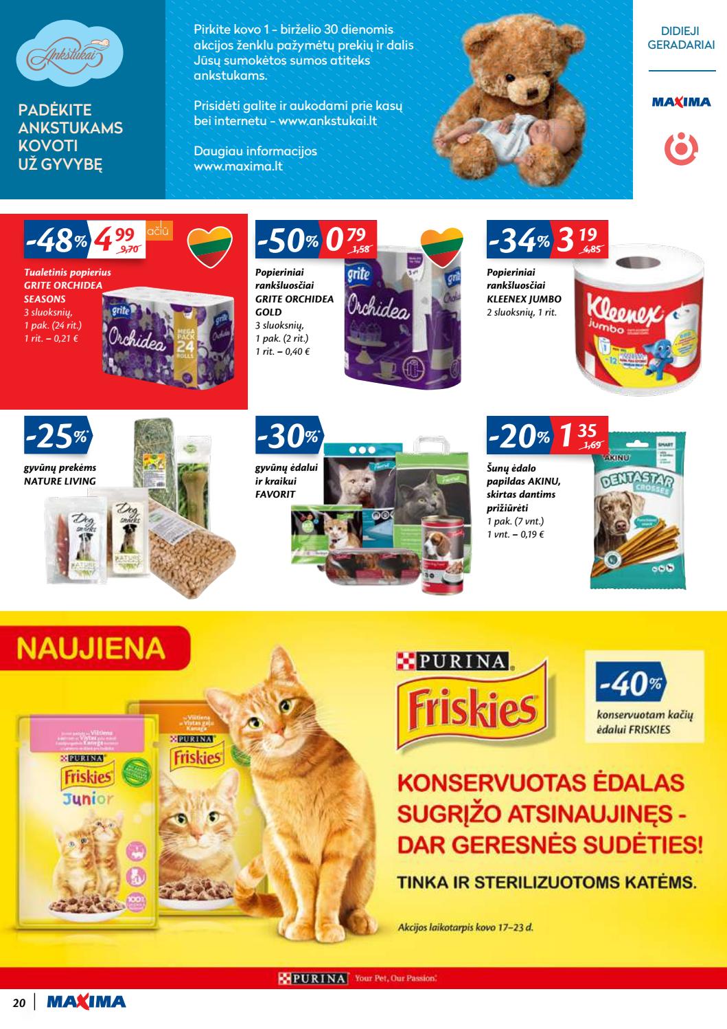 Maxima kaininis leidinys akcijos nuo 
  2020-03-17 iki 
  2020-03-23 | Leidinukas.lt puslapis 20