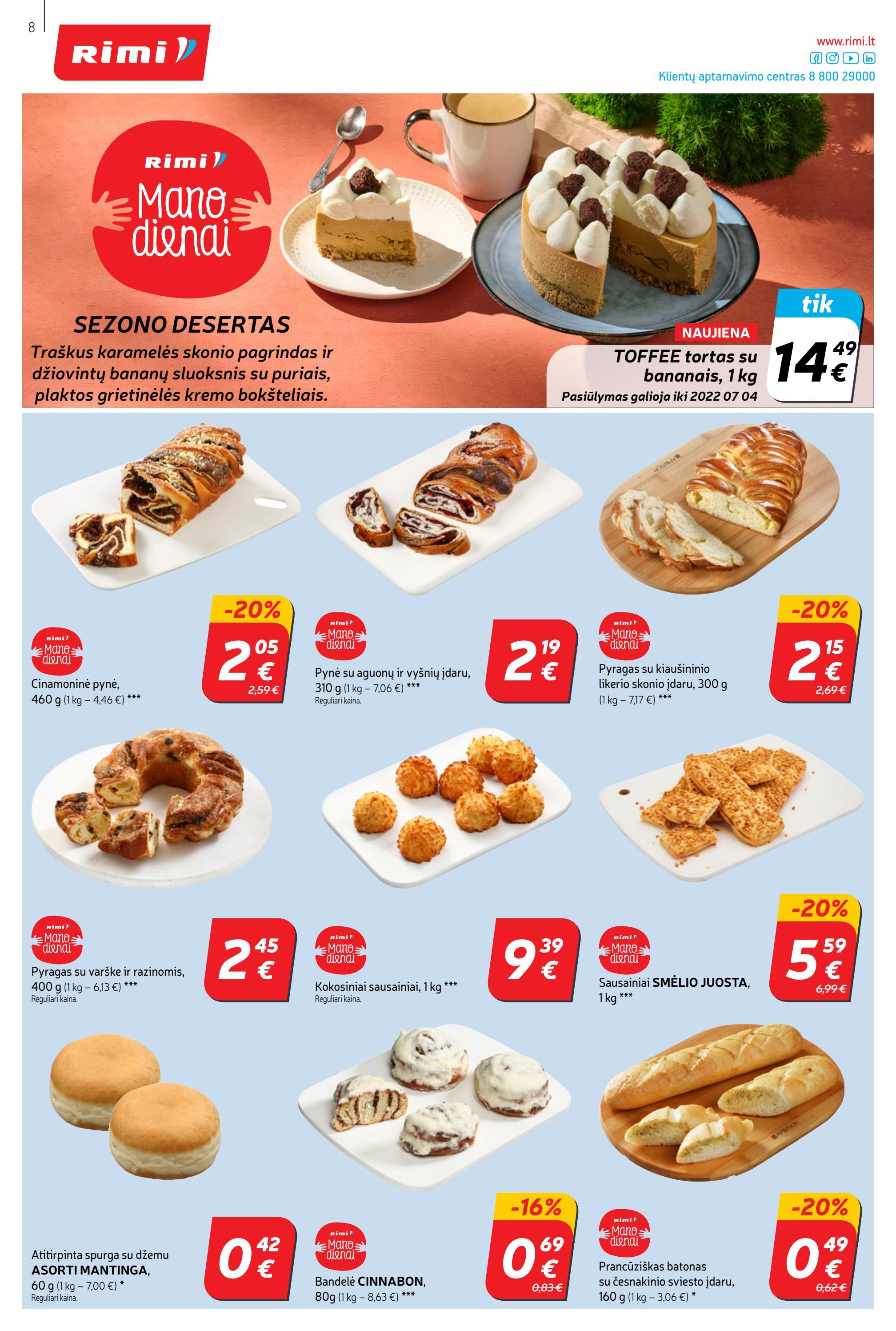 Rimi savaitinis leidinys akcijos nuo 
  2022-06-07 iki 
  2022-06-13 | Leidinukas.lt puslapis 8