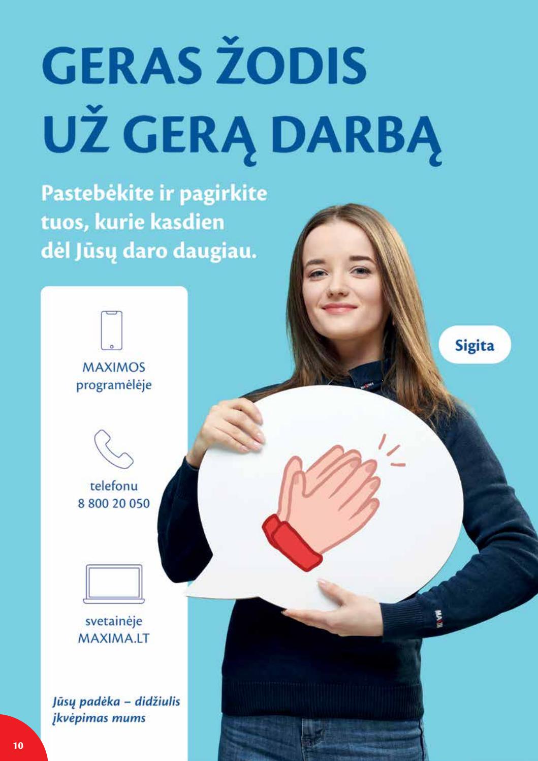 Maxima kaininis leidinys akcijos nuo 
  2021-07-13 iki 
  2021-07-19 | Leidinukas.lt puslapis 10