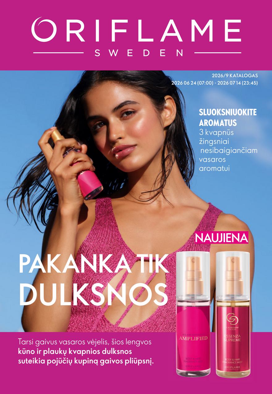 Oriflame katalogas akcijos nuo 
  2026-06-24 iki 
  2026-07-14 | Leidinukas.lt puslapis 1