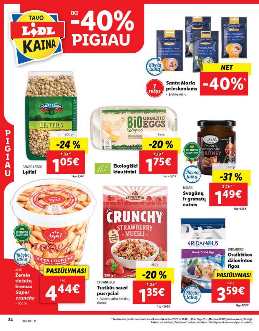 Lidl maisto prekių leidinys akcijos nuo 
  2022-07-25 iki 
  2022-07-31 | Leidinukas.lt puslapis 24