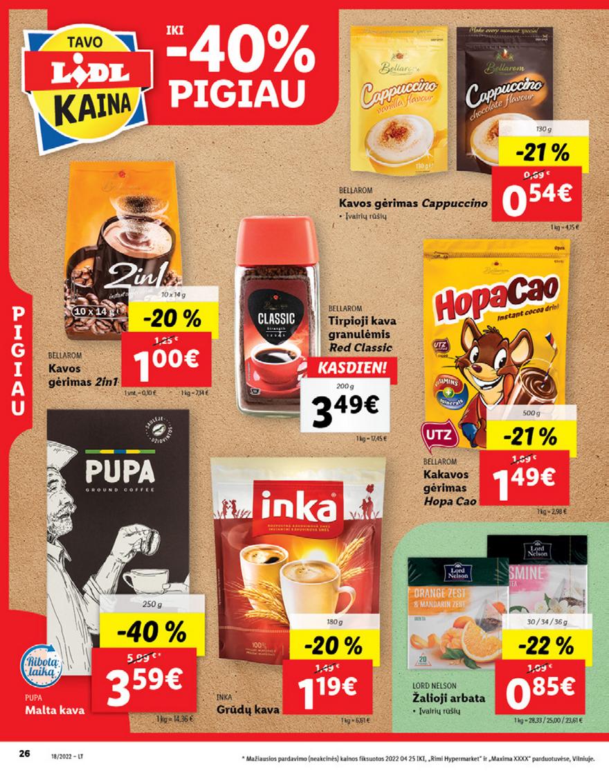 Lidl maisto prekių pasiūlymai akcijos nuo 
  2022-05-02 iki 
  2022-05-08 | Leidinukas.lt puslapis 26