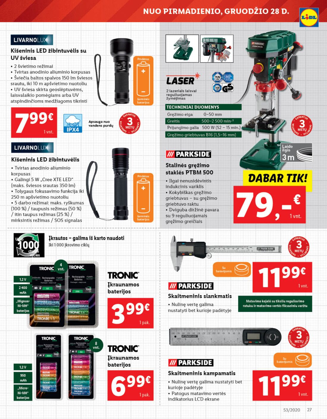 Lidl savaitinis leidinys akcijos nuo 
  2020-12-28 iki 
  2021-01-03 | Leidinukas.lt puslapis 27