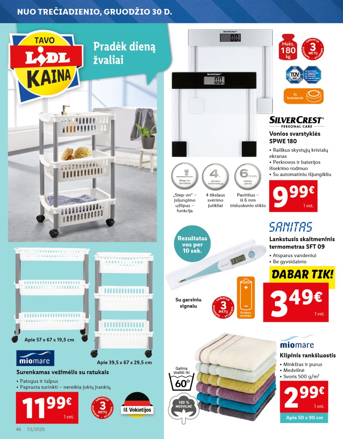 Lidl savaitinis leidinys akcijos nuo 
  2020-12-28 iki 
  2021-01-03 | Leidinukas.lt puslapis 46