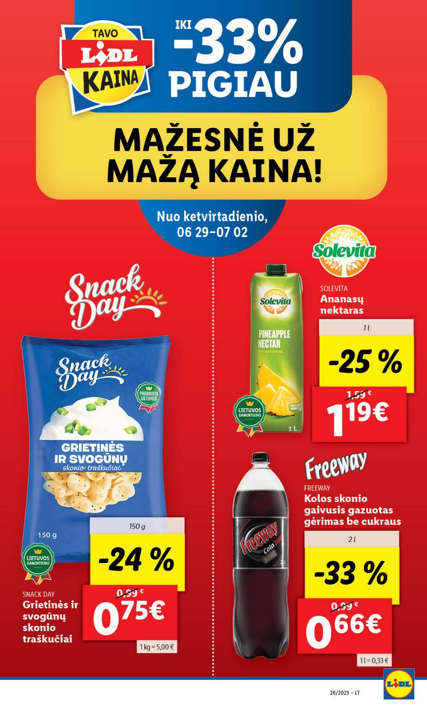 Lidl maisto prekių pasiūlymai akcijos nuo 
  2023-06-26 iki 
  2023-07-02 | Leidinukas.lt puslapis 62