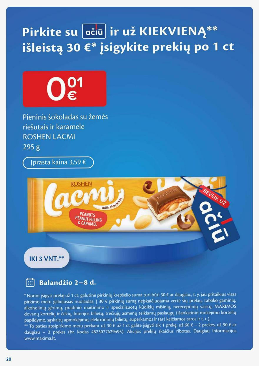 Maxima leidinys akcijos nuo 
  2024-04-02 iki 
  2024-04-08 | Leidinukas.lt puslapis 20
