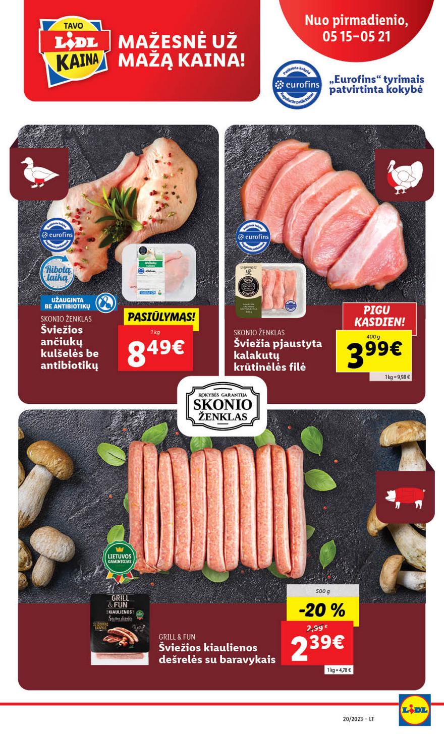 Lidl maisto prekių pasiūlymai akcijos nuo 
  2023-05-15 iki 
  2023-05-21 | Leidinukas.lt puslapis 9