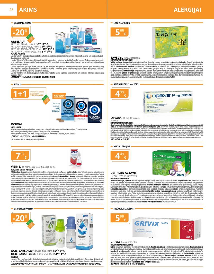 Gintarinės vaistinės leidinys akcijos nuo
2025-10-01 iki
2025-10-31 | Leidinukas.lt puslapis 28