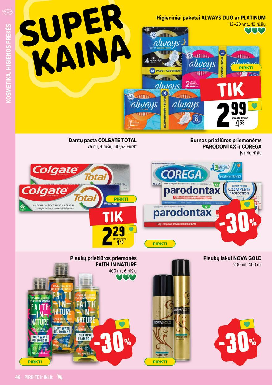 Iki leidinys 12 akcijos nuo 
  2025-03-17 iki 
  2025-03-23 | Leidinukas.lt puslapis 46