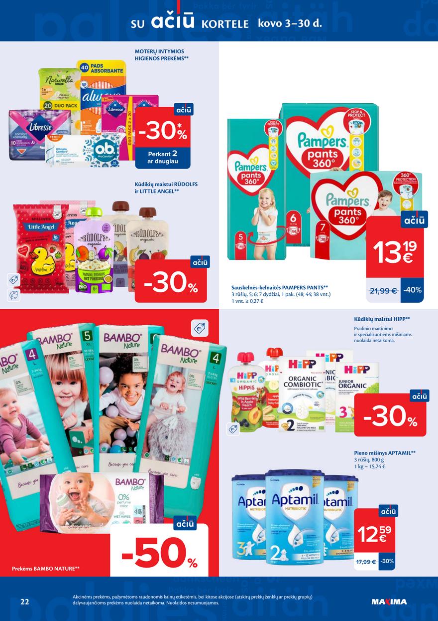 Maxima leidinukas akcijos nuo 
  2026-03-17 iki 
  2026-03-23 | Leidinukas.lt puslapis 22