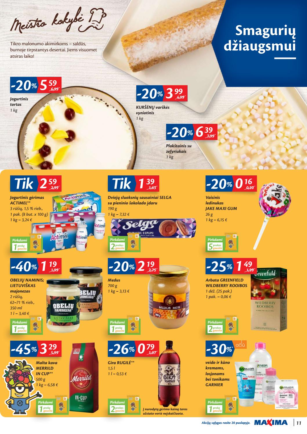 Maxima kaininis leidinys akcijos nuo 
  2019-10-22 iki 
  2019-10-28 | Leidinukas.lt puslapis 11