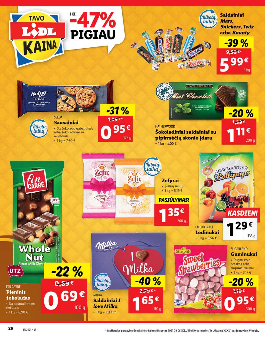 Lidl maisto prekių pasiūlymai akcijos nuo 
  2021-09-13 iki 
  2021-09-19 | Leidinukas.lt puslapis 26