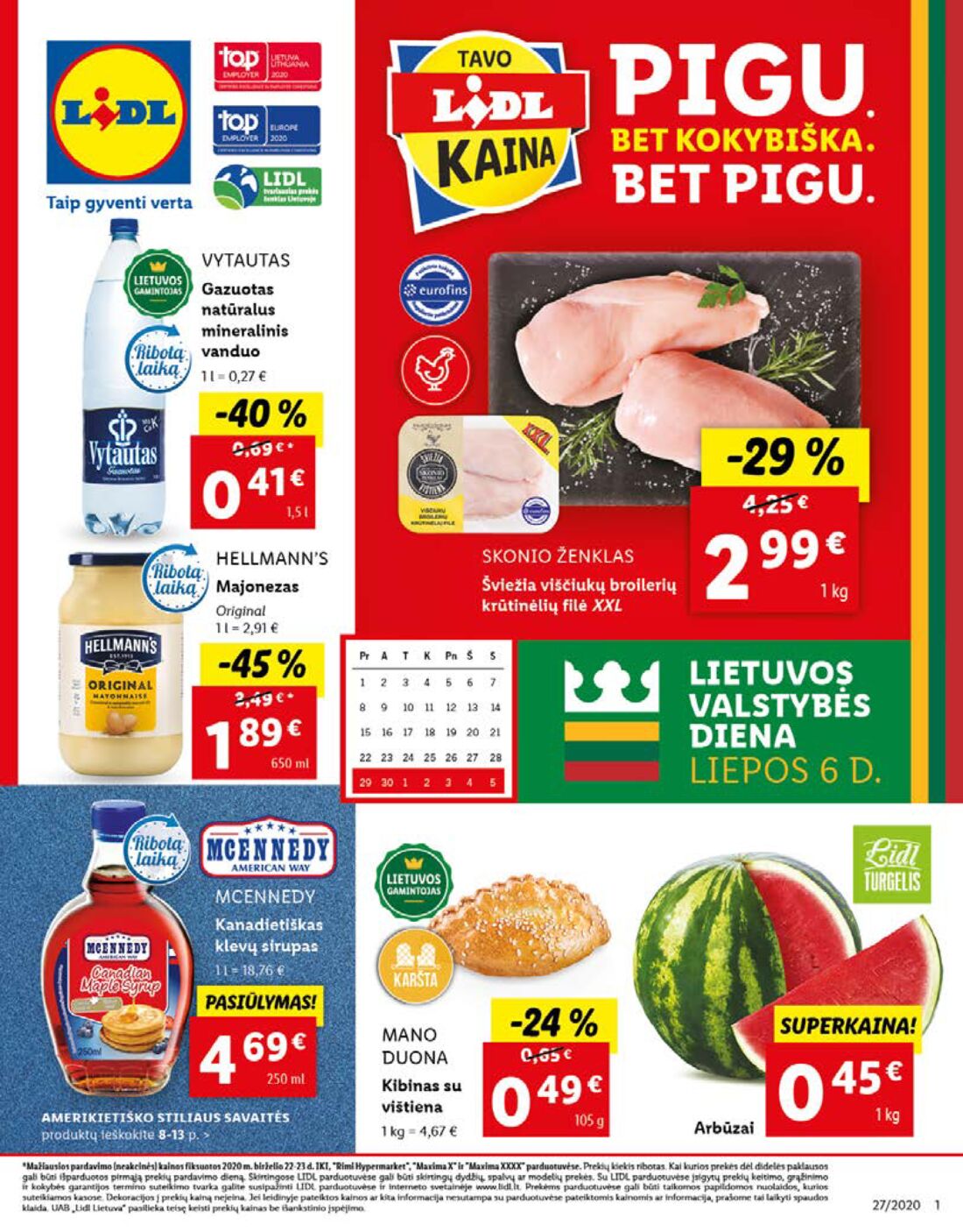 Lidl savaitinis leidinys akcijos nuo 
  2020-06-29 iki 
  2020-07-05 | Leidinukas.lt puslapis 1