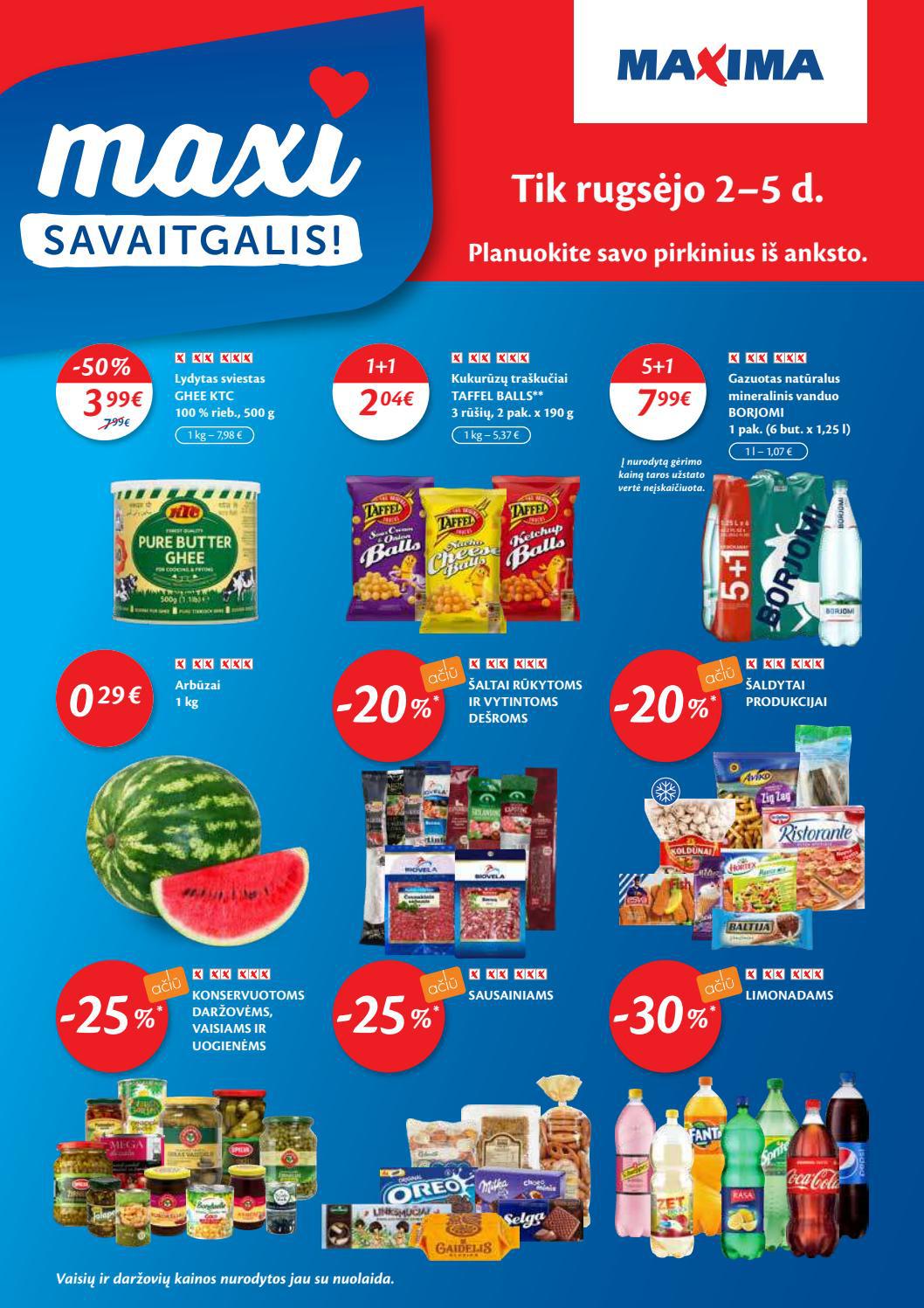 Maxima kaininis leidinys akcijos nuo 
  2021-08-31 iki 
  2021-09-06 | Leidinukas.lt puslapis 36