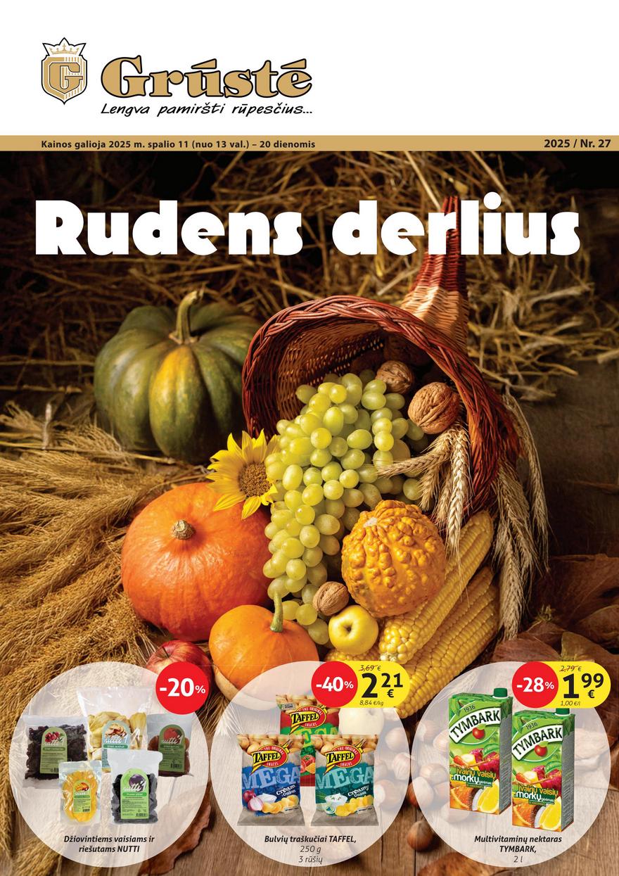 Grūstės leidinys akcijos nuo 
  2025-10-11 iki 
  2025-10-20 | Leidinukas.lt puslapis 1