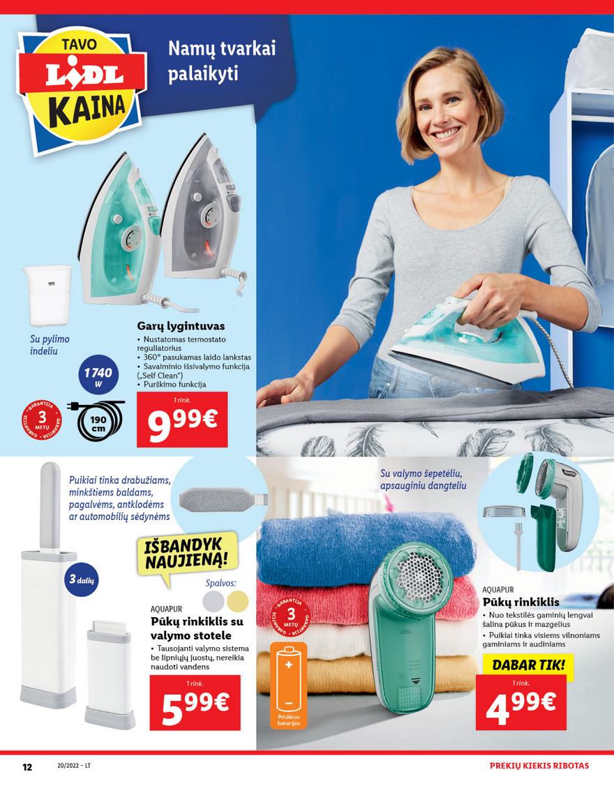 Lidl pasiūlymai akcijos nuo 
  2022-05-16 iki 
  2022-05-22 | Leidinukas.lt puslapis 12