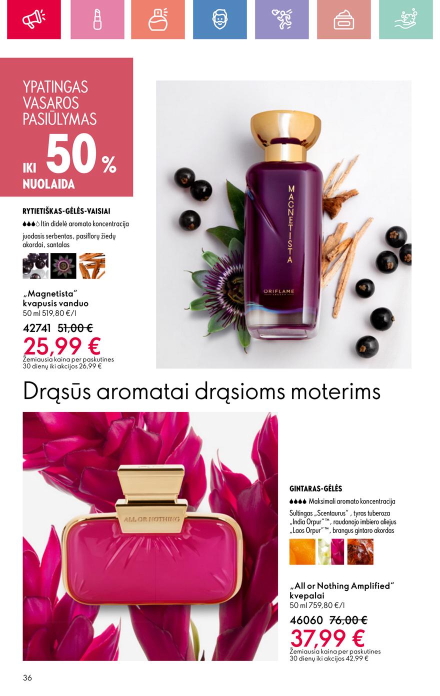 Oriflame katalogas akcijos nuo 
  2025-06-22 iki 
  2025-07-12 | Leidinukas.lt puslapis 36