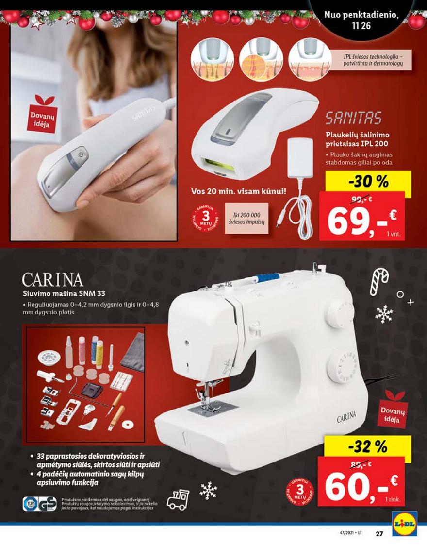 Lidl maisto prekių pasiūlymai akcijos nuo 
  2021-11-22 iki 
  2021-11-28 | Leidinukas.lt puslapis 27