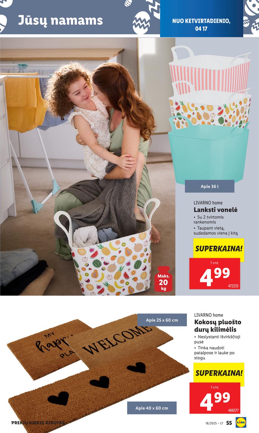 Lidl ne maisto leidinys akcijos nuo 
  2025-04-14 iki 
  2025-04-19 | Leidinukas.lt puslapis 49