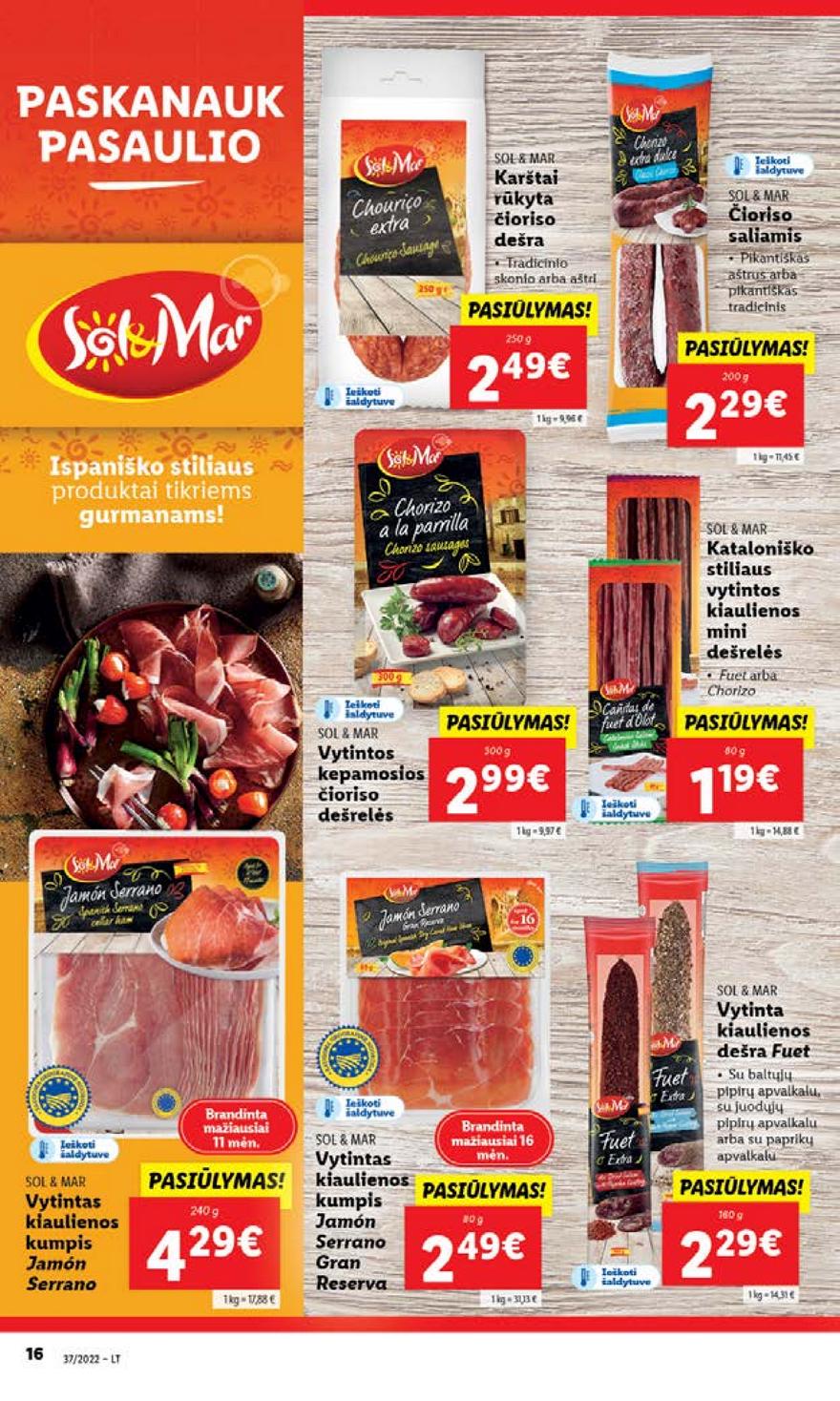 Lidl maisto prekių pasiūlymai akcijos nuo 
  2022-09-12 iki 
  2022-09-18 | Leidinukas.lt puslapis 16
