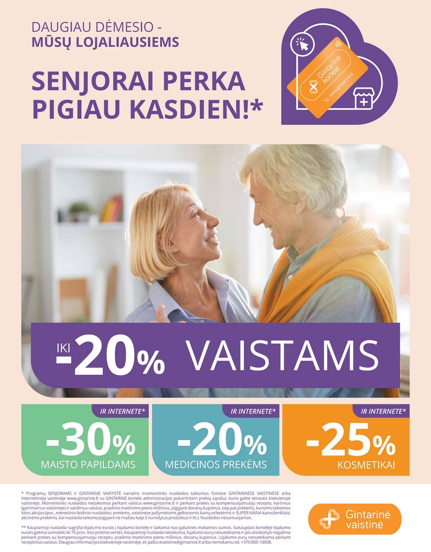 Gintarinės vaistinės leidinys akcijos nuo 
  2026-07-01 iki 
  2026-07-31 | Leidinukas.lt puslapis 11