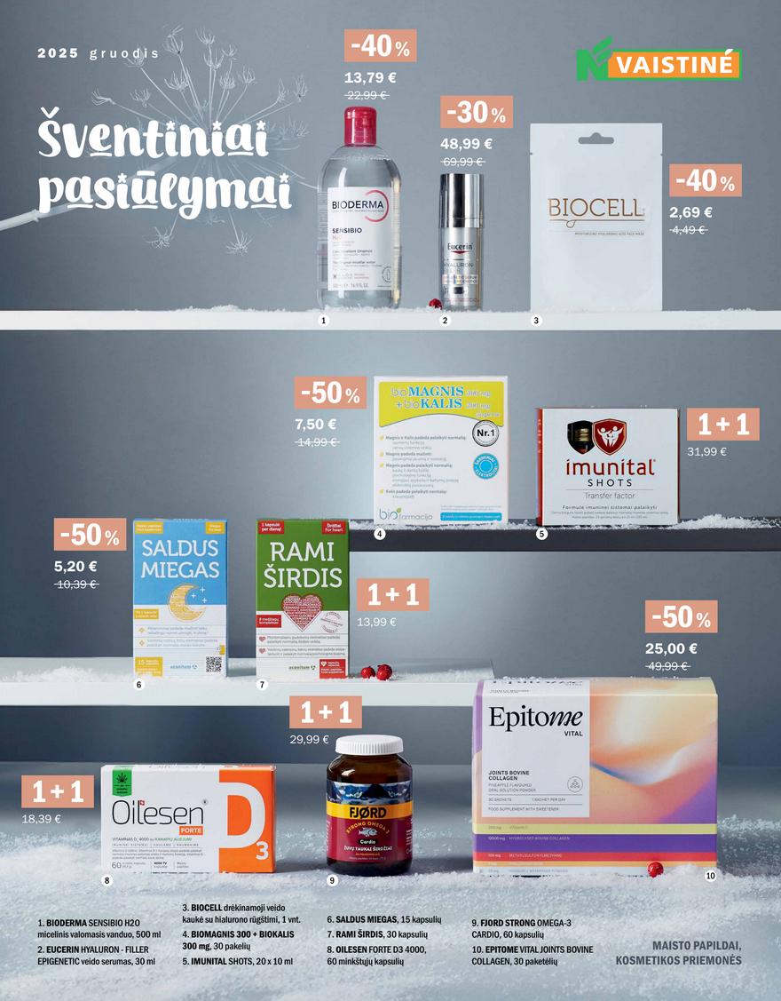Norfos vaistinės leidinys akcijos nuo 
  2025-12-01 iki 
  2025-12-31 | Leidinukas.lt puslapis 1
