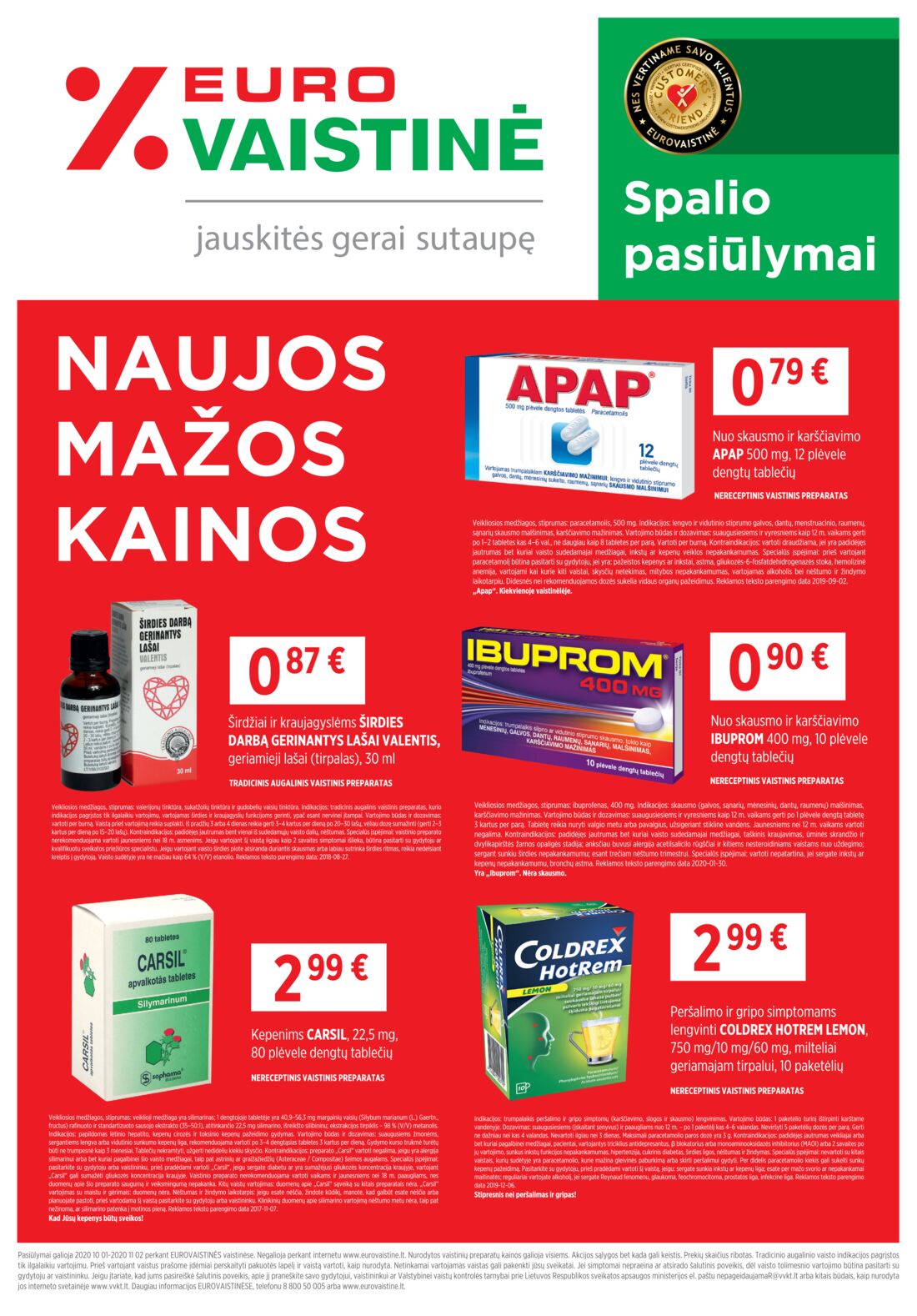 Euro vaistinė leidinys akcijos nuo 
  2020-10-01 iki 
  2020-10-31 | Leidinukas.lt puslapis 1