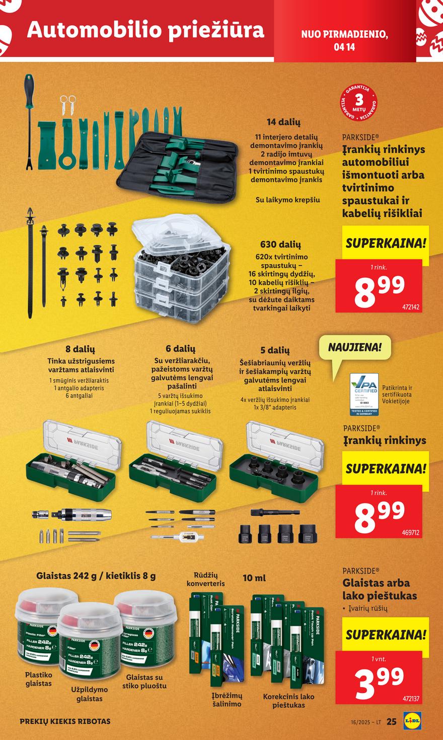Lidl ne maisto leidinys akcijos nuo 
  2025-04-14 iki 
  2025-04-19 | Leidinukas.lt puslapis 25