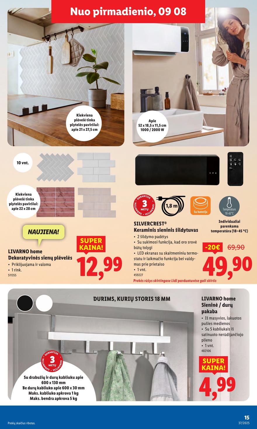 Lidl leidinys akcijos nuo 
  2025-09-08 iki 
  2025-09-14 | Leidinukas.lt puslapis 15