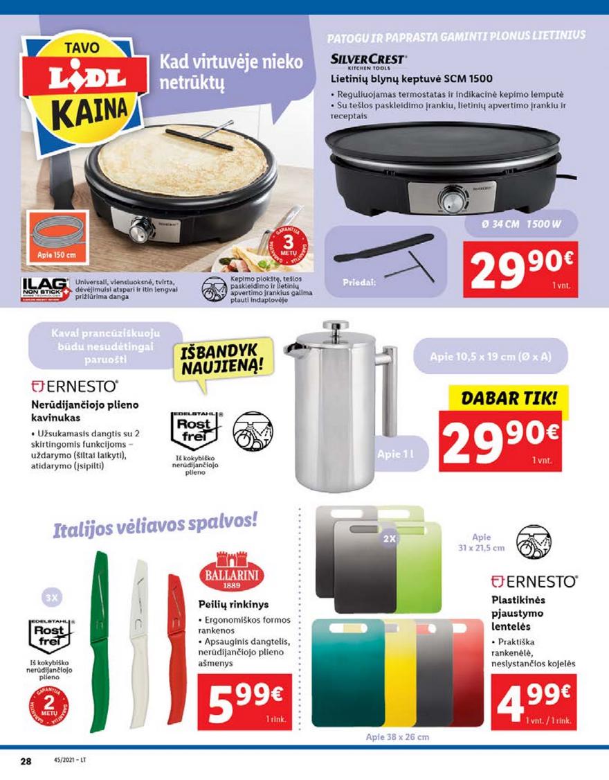 Ldil ne maisto prekių pasiūlymai akcijos nuo 
  2021-11-08 iki 
  2021-11-14 | Leidinukas.lt puslapis 28