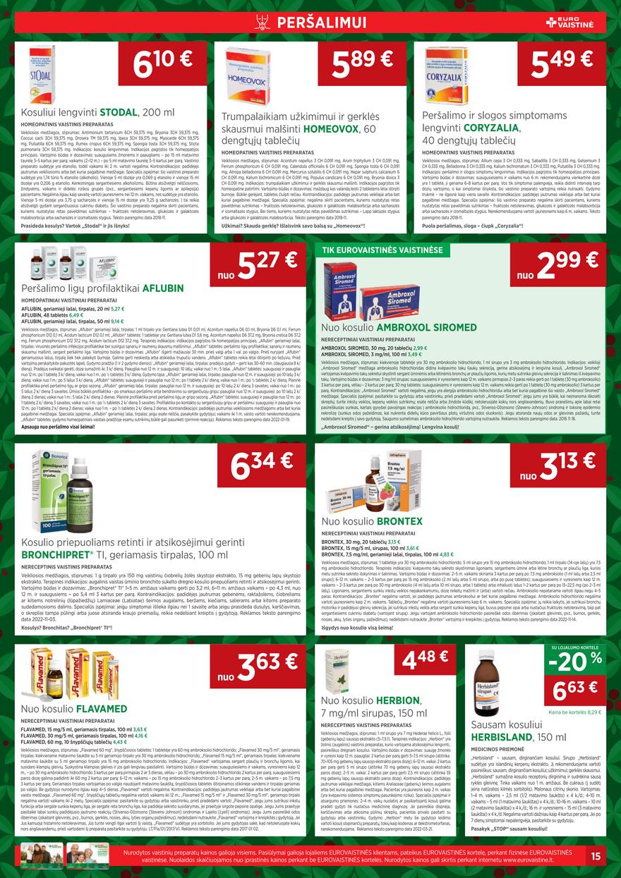 Euro vaistinė leidinys akcijos nuo 
  2022-12-01 iki 
  2022-12-31 | Leidinukas.lt puslapis 15