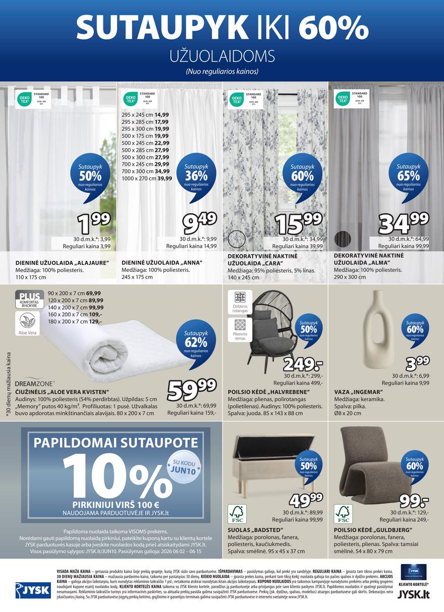 Jysk leidinys akcijos nuo 
  2026-06-02 iki 
  2026-06-15 | Leidinukas.lt puslapis 24