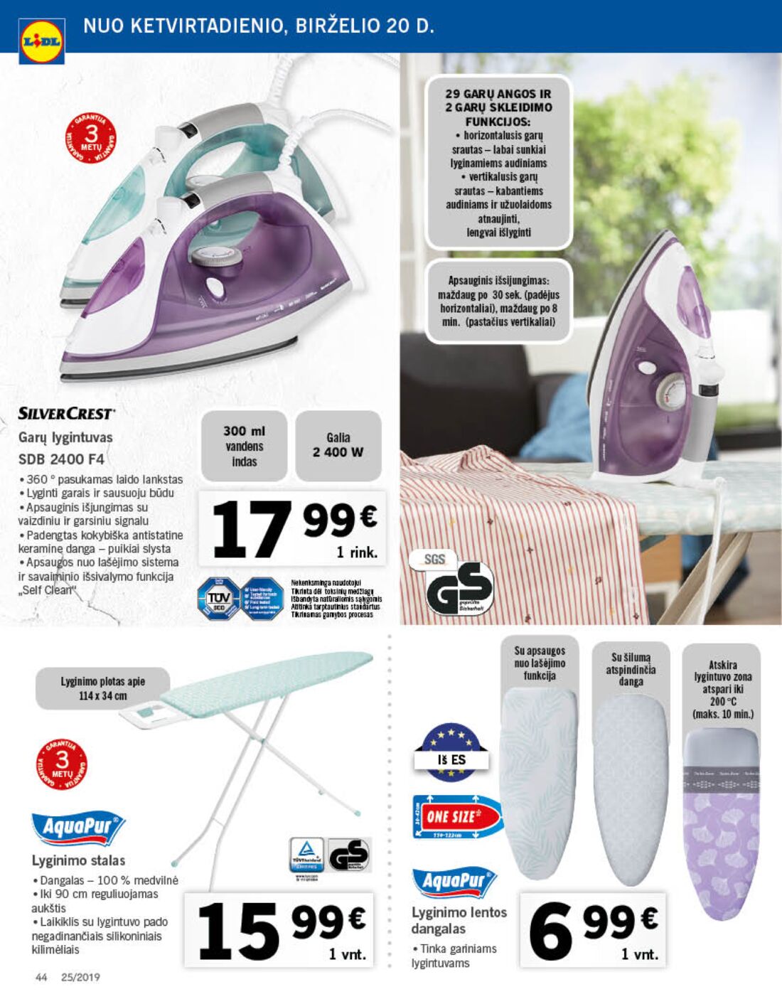 Lidl savaitinis leidinys akcijos nuo 
  2019-06-17 iki 
  2019-06-23 | Leidinukas.lt puslapis 44
