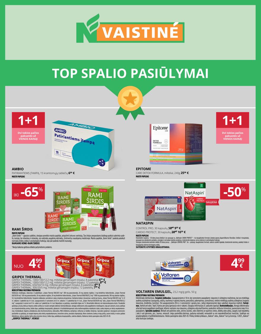 Norfos vaistinės leidinys akcijos nuo 
  2025-10-01 iki 
  2025-10-31 | Leidinukas.lt puslapis 1