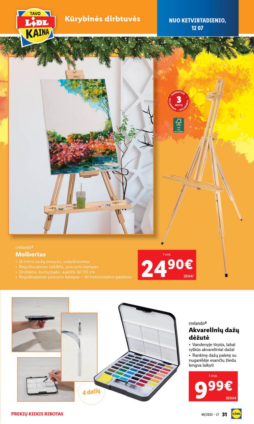 Lidl pasiūlymai akcijos nuo 
  2023-12-04 iki 
  2023-12-10 | Leidinukas.lt puslapis 33