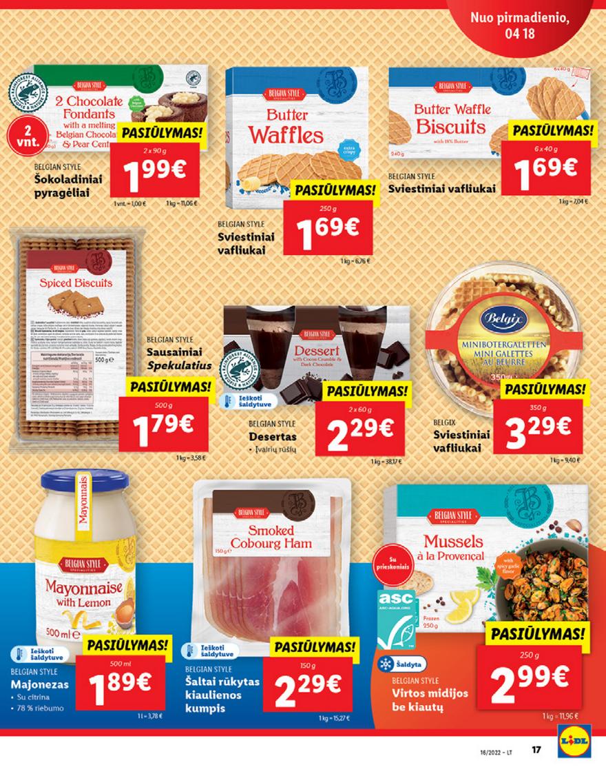 Lidl maisto prekių pasiūlymai akcijos nuo 
  2022-04-18 iki 
  2022-04-24 | Leidinukas.lt puslapis 17