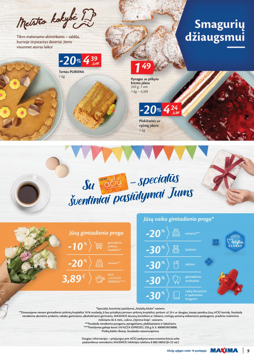 Maxima kaininis leidinys akcijos nuo 
  2020-01-14 iki 
  2020-01-20 | Leidinukas.lt puslapis 9