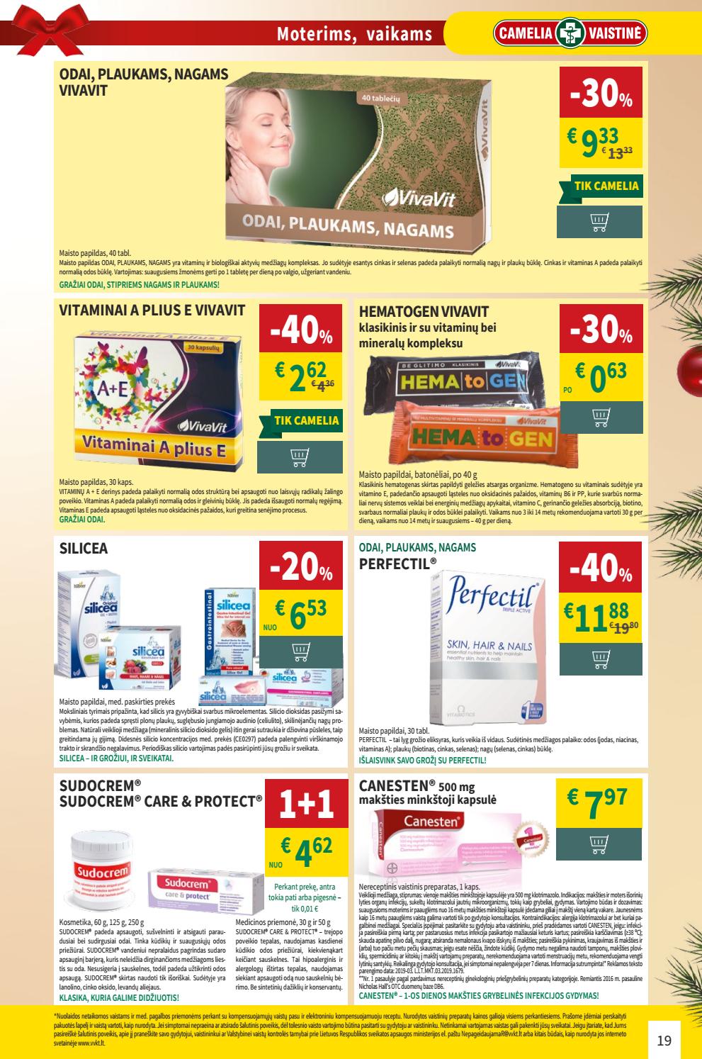 Camelia leidinys akcijos nuo 
  2019-12-01 iki 
  2019-12-31 | Leidinukas.lt puslapis 19