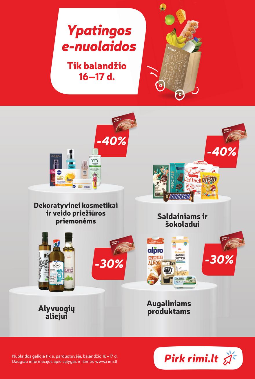 Rimi savaitinis leidinys akcijos nuo 
  2024-04-16 iki 
  2024-04-22 | Leidinukas.lt puslapis 37