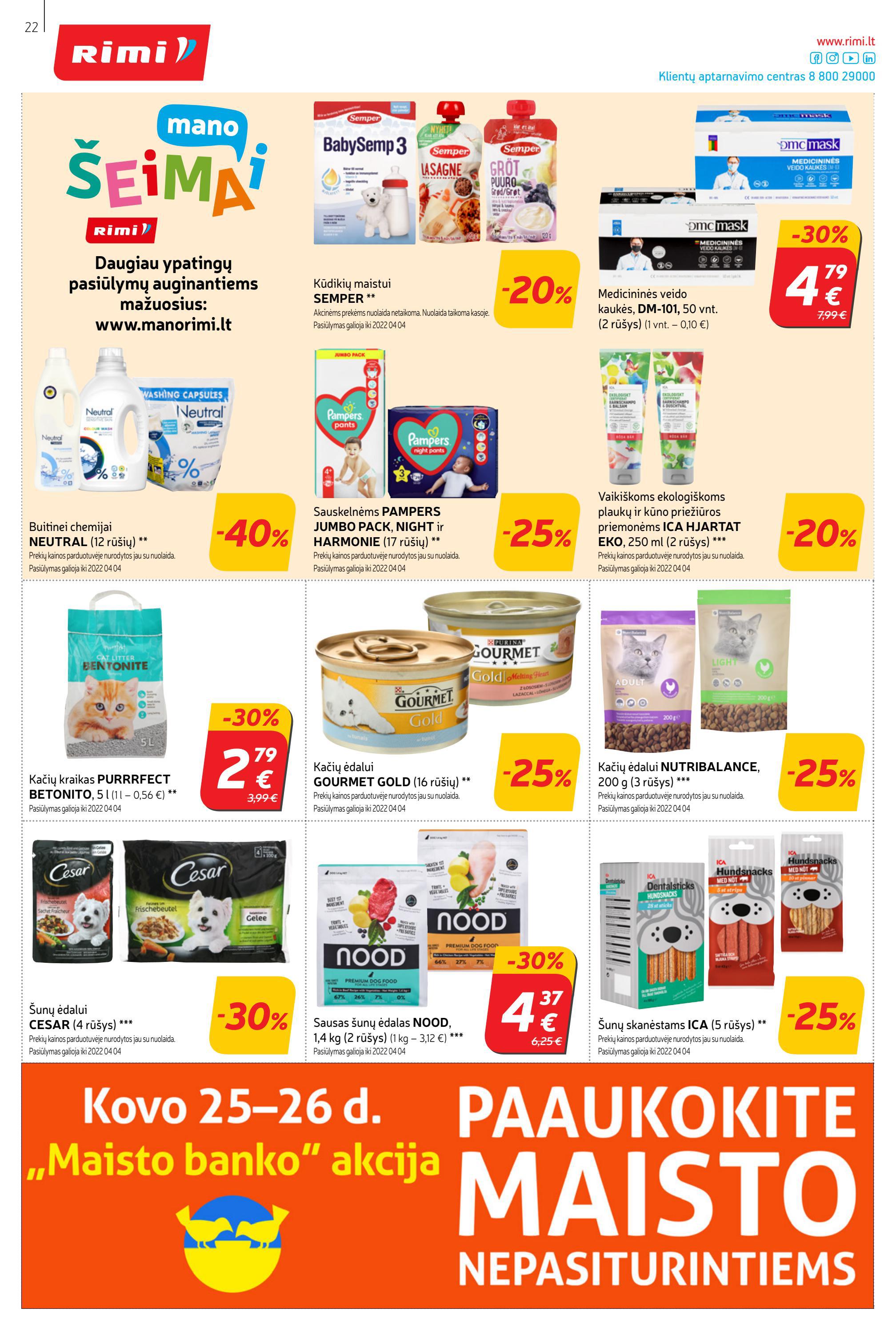 Rimi savaitinis leidinys akcijos nuo 
  2022-03-22 iki 
  2022-03-28 | Leidinukas.lt puslapis 22