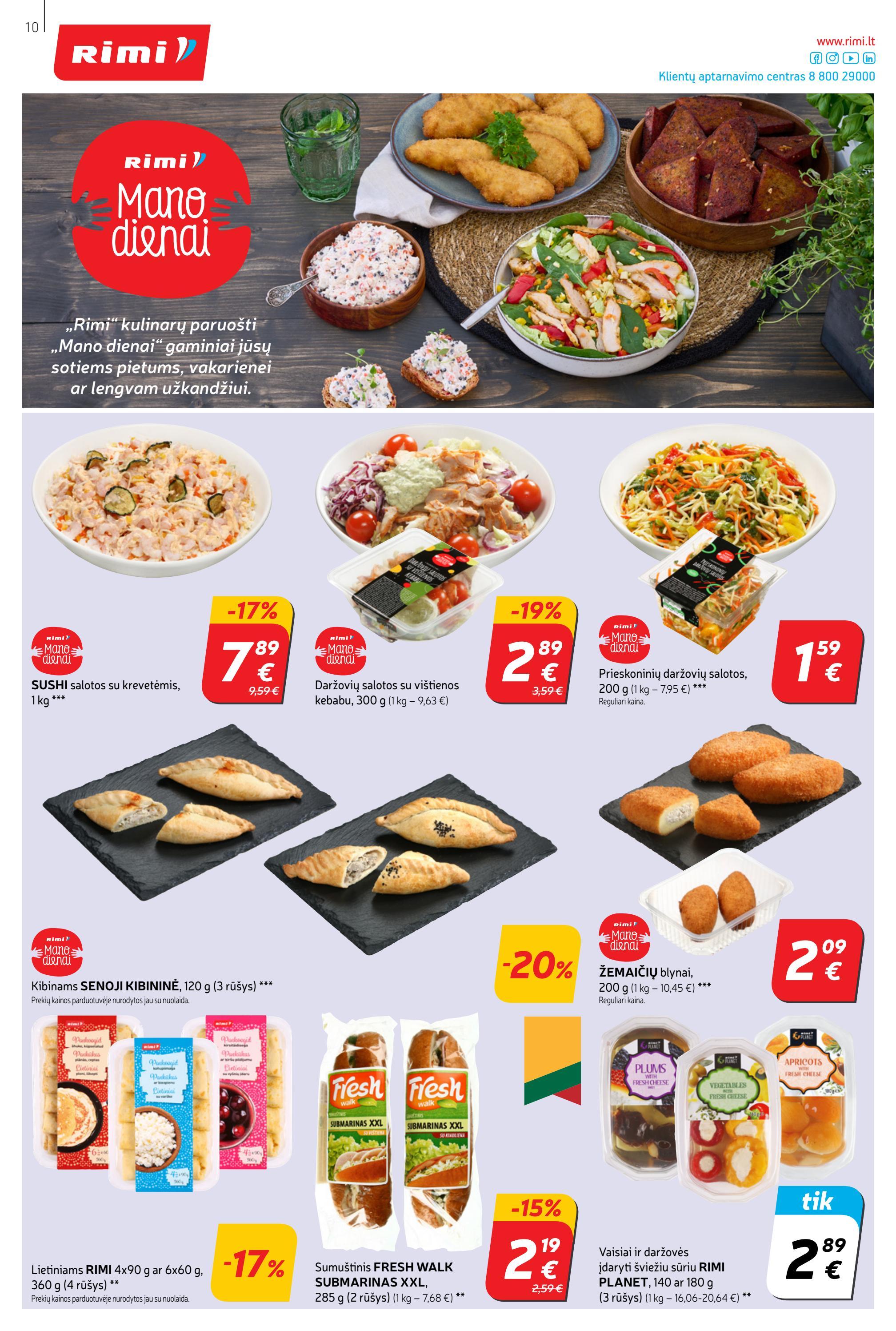 Rimi savaitinis leidinys akcijos nuo 
  2022-08-02 iki 
  2022-08-08 | Leidinukas.lt puslapis 10