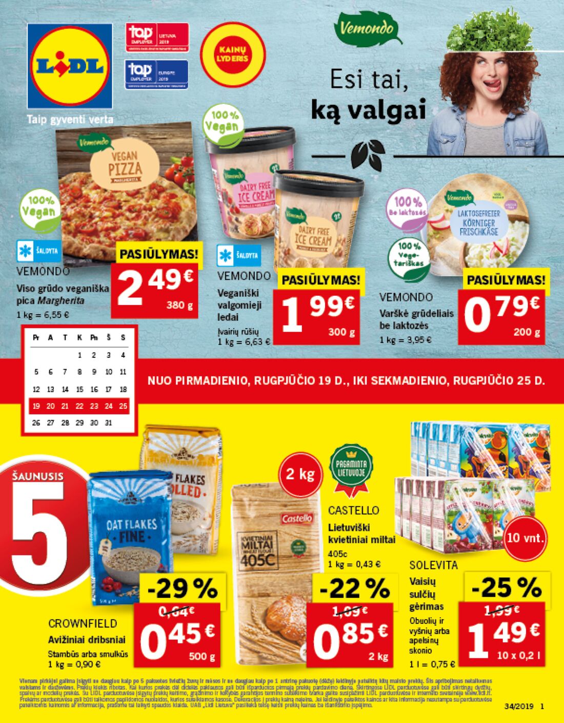 Lidl savaitinis leidinys akcijos nuo 
  2019-08-19 iki 
  2019-08-25 | Leidinukas.lt puslapis 1